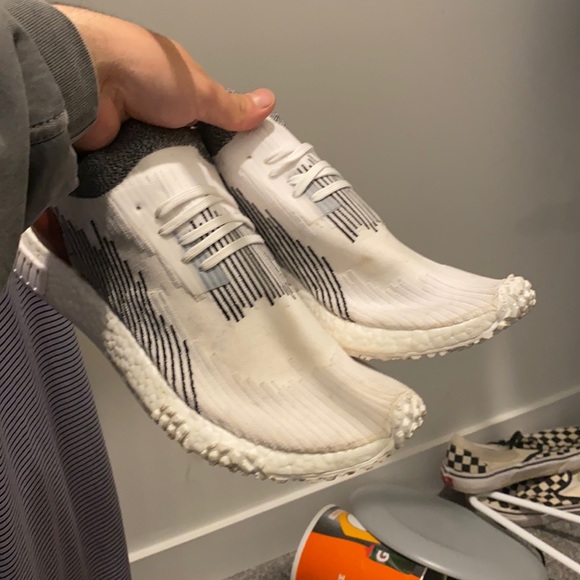 adidas gazelle silver green womens Adidas Originals NMD_Racer Men's Shoes White/Black/Strewo main image 0